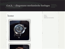 Tablet Screenshot of dingemansmechanischehorloges.nl